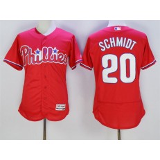 MLB Philadelphia Phillies 20 Mike Schmidt Red Flexbase 2016 Player Men Jersey