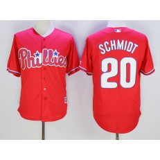 MLB Philadelphia Phillies 20 Mike Schmidt Red New Cool Base Men Jersey