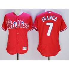 MLB Philadelphia Phillies 7 Maikel Franco Red Flexbase 2016 Player Men Jersey