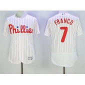 MLB Philadelphia Phillies 7 Maikel Franco White Home 2016 Flexbase Majestic Baseball Men Jersey
