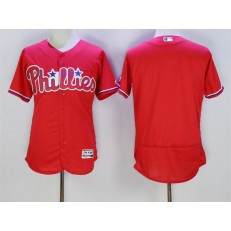 MLB Philadelphia Phillies Blank Red 2016 Flexbase Majestic Baseball Men Jersey