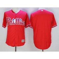 MLB Philadelphia Phillies Blank Red New Cool Base Men Jersey