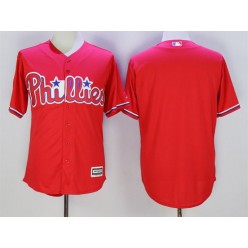 MLB Philadelphia Phillies Blank Red New Cool Base Men Jersey