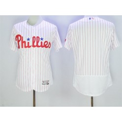 MLB Philadelphia Phillies Blank White Home 2016 Flexbase Majestic Baseball Men Jersey
