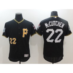 MLB Pittsburgh Pirates 22 Andrew McCutchen Black 2017 Spring Training Flexbase Men Jersey