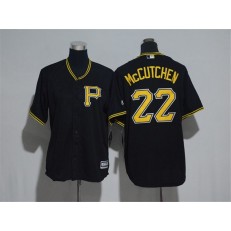 MLB Pittsburgh Pirates 22 Andrew McCutchen Black New Cool Base Men Jersey