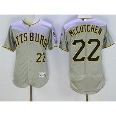MLB Pittsburgh Pirates 22 Andrew McCutchen Gray 2016 Flexbase Majestic Baseball Men Jersey