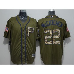 MLB Pittsburgh Pirates 22 Andrew McCutchen Green Salute to Service Majestic Baseball Men Jersey