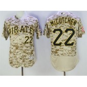 MLB Pittsburgh Pirates 22 Andrew McCutchen Retired Camo Collection 2016 Flexbase Majestic Baseball Men Jersey