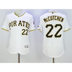 MLB Pittsburgh Pirates 22 Andrew McCutchen White Home 2016 Flexbase Majestic Baseball Men Jersey
