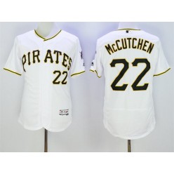 MLB Pittsburgh Pirates 22 Andrew McCutchen White Home 2016 Flexbase Majestic Baseball Men Jersey
