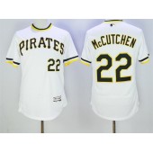 MLB Pittsburgh Pirates 22 Andrew McCutchen White Pullover 2016 Flexbase Majestic Baseball Men Jersey