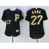 MLB Pittsburgh Pirates 27 Jung-ho Kang Black 2016 Flexbase Majestic Baseball Men Jersey