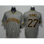 MLB Pittsburgh Pirates 27 Jung-ho Kang Grey New Cool Base Men Jersey