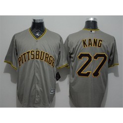 MLB Pittsburgh Pirates 27 Jung-ho Kang Grey New Cool Base Men Jersey