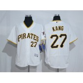 MLB Pittsburgh Pirates 27 Jung-ho Kang White 2016 Flexbase Majestic Baseball Men Jersey
