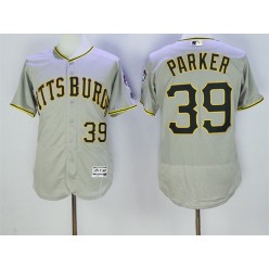 MLB Pittsburgh Pirates 39 Dave Parker Gray 2016 Flexbase Majestic Baseball Men Jersey