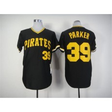 MLB Pittsburgh Pirates 39 Dave Parker Mitchell and Ness 1982 Stitched Black Throwback Men Jersey