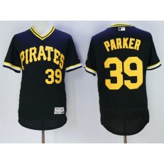 MLB Pittsburgh Pirates 39 Dave Parker Retired Black Pullover 2016 Flexbase Majestic Baseball Men Jersey