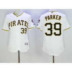 MLB Pittsburgh Pirates 39 Dave Parker White Home 2016 Flexbase Majestic Baseball Men Jersey