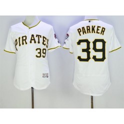 MLB Pittsburgh Pirates 39 Dave Parker White Home 2016 Flexbase Majestic Baseball Men Jersey