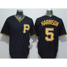 MLB Pittsburgh Pirates 5 Josh Harrison Black New Cool Base Men Jersey