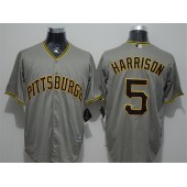 MLB Pittsburgh Pirates 5 Josh Harrison Grey New Cool Base Men Jersey