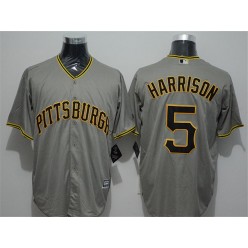 MLB Pittsburgh Pirates 5 Josh Harrison Grey New Cool Base Men Jersey