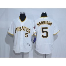 MLB Pittsburgh Pirates 5 Josh Harrison White 2016 Flexbase Majestic Baseball Men Jersey