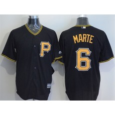 MLB Pittsburgh Pirates 6 Starling Marte Black New Cool Base Men Jersey