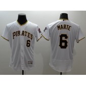 MLB Pittsburgh Pirates 6 Starling Marte White Flexbase 2016 Player Men Jersey