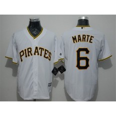 MLB Pittsburgh Pirates 6 Starling Marte White New Cool Base Men Jersey