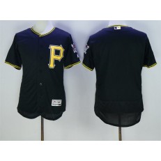 MLB Pittsburgh Pirates Blank Black 2016 Flexbase Majestic Baseball Men Jersey