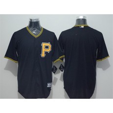 MLB Pittsburgh Pirates Blank Black New Cool Base Men Jersey
