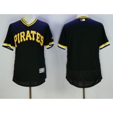 MLB Pittsburgh Pirates Blank Black Pullover 2016 Flexbase Majestic Baseball Men Jersey
