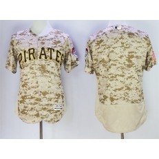 MLB Pittsburgh Pirates Blank Retired Camo Collection 2016 Flexbase Majestic Baseball Men Jersey