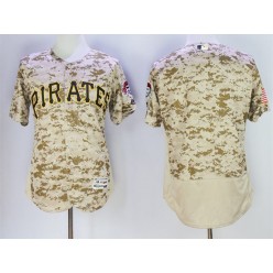 MLB Pittsburgh Pirates Blank Retired Camo Collection 2016 Flexbase Majestic Baseball Men Jersey