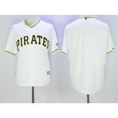 MLB Pittsburgh Pirates Blank White New Cool Base Men Jersey