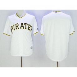 MLB Pittsburgh Pirates Blank White New Cool Base Men Jersey