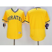 MLB Pittsburgh Pirates Blank Yellow Flexbase Authentic Collection Cooperstown Stitched Baseball Men Jersey