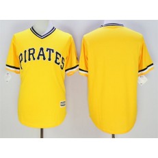 MLB Pittsburgh Pirates Blank Yellow New Cool Base Men Jersey
