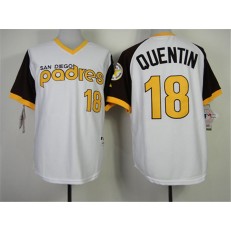 MLB San Diego Padres 18 Carlos Quentin 1978 Turn Back The Clock White Men Jersey