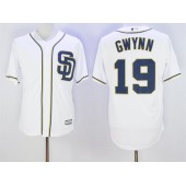 MLB San Diego Padres 19 Tony Gwynn White 2016 Cool Base Stitched Men Jersey