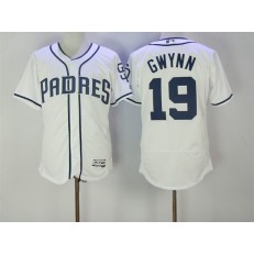 MLB San Diego Padres 19 Tony Gwynn White Flexbase Authentic Collection Stitched Men Jersey