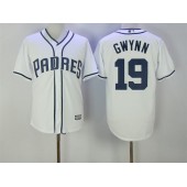 MLB San Diego Padres 19 Tony Gwynn White New Cool Base Stitched Men Jersey