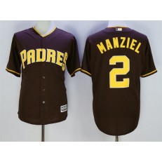 MLB San Diego Padres 2 Johnny Manziel Coffee New Cool Base Stitched Men Jersey