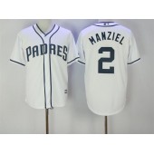 MLB San Diego Padres 2 Johnny Manziel White New Cool Base Stitched Men Jersey