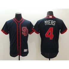 MLB San Diego Padres 4 Wil Myers Navy Blue Fashion Stars & Stripes 2016 Flexbase Independence Day Men Jersey