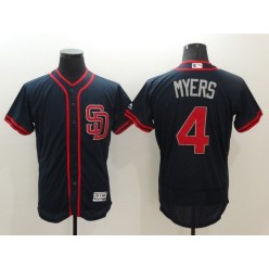 MLB San Diego Padres 4 Wil Myers Navy Blue Fashion Stars & Stripes 2016 Flexbase Independence Day Men Jersey