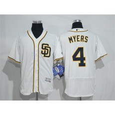 MLB San Diego Padres 4 Wil Myers Retired Player Home White 2016 Flexbase Majestic Baseball Men Jersey